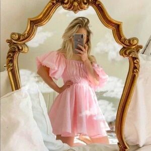 NWT J.Ing petal pink princess dress size small